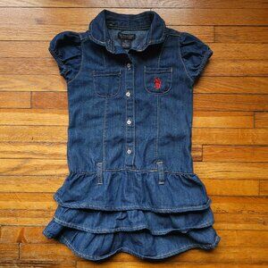 Ralph Lauren: Girls denim button-up dress